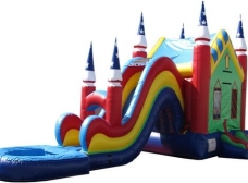 wavy-castle-combo-water-slide-houston