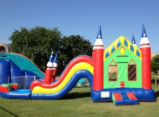 wavy-castle-combo-water-slide-austin-san-antonio